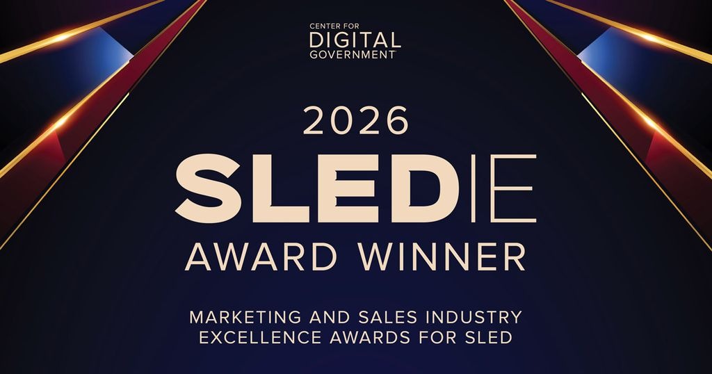 2026 SLEDie Award Winner — Marketing and Sales Industry Excellence Awards for SLED, Center for Digital Government